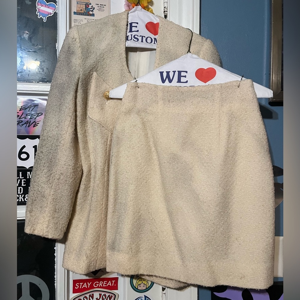 BANU VINTAGE EARLY 2000s WOOL SKIRT SET